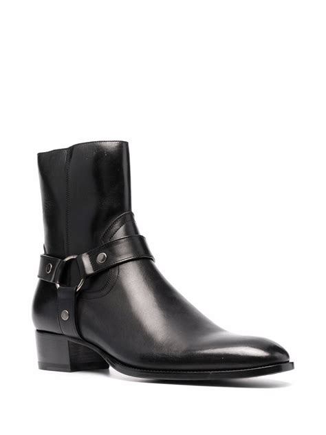 yves saint laurent wyatt boot|40mm wyatt harness boots.